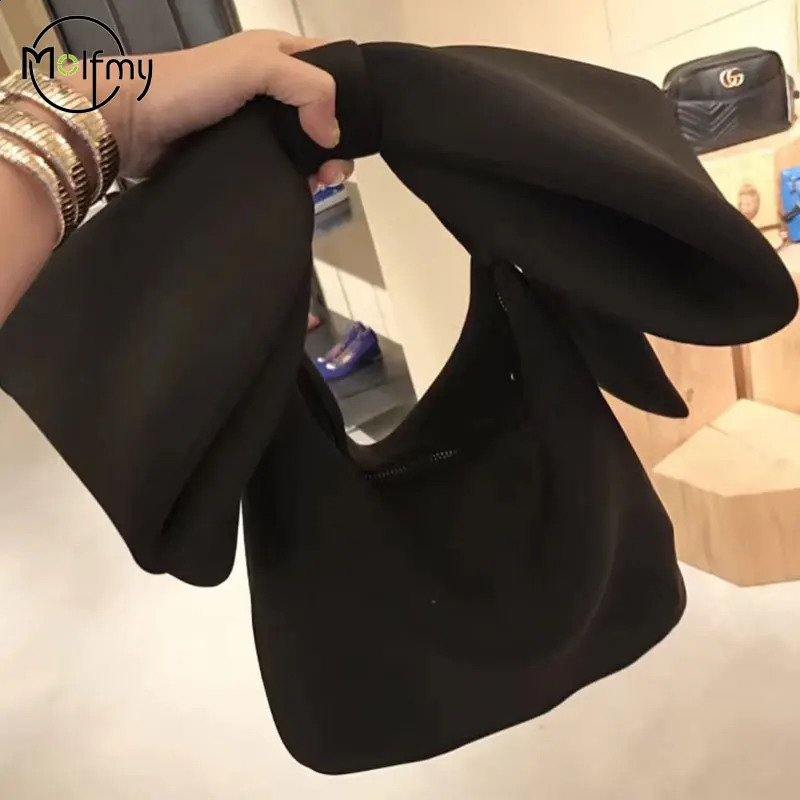 Evening Clutch Bag Spring Summer Handbag Woman Personality Pink Color Spliced Bow Many Wear Methods Handbag All Match Cute 2024 240729