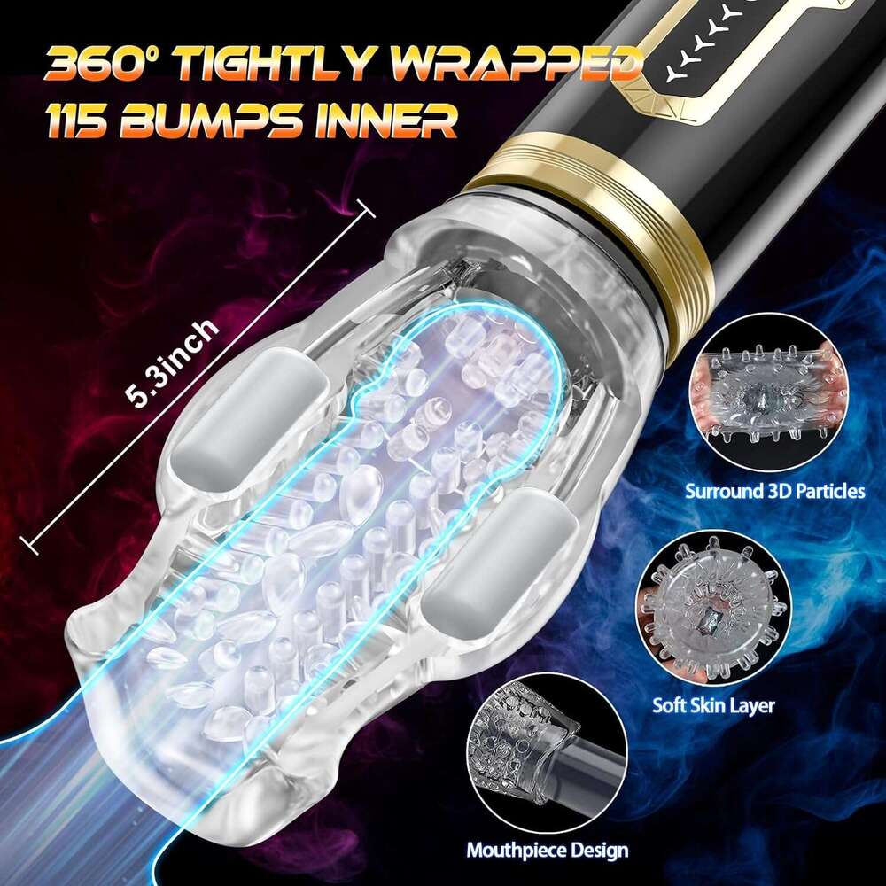 Automatic Blowjob Male Masturbator Vibrating Rotating Thrusting Modes Penis Stimulation Pocket Cup Pussy Vaginas For Men Sex Toy