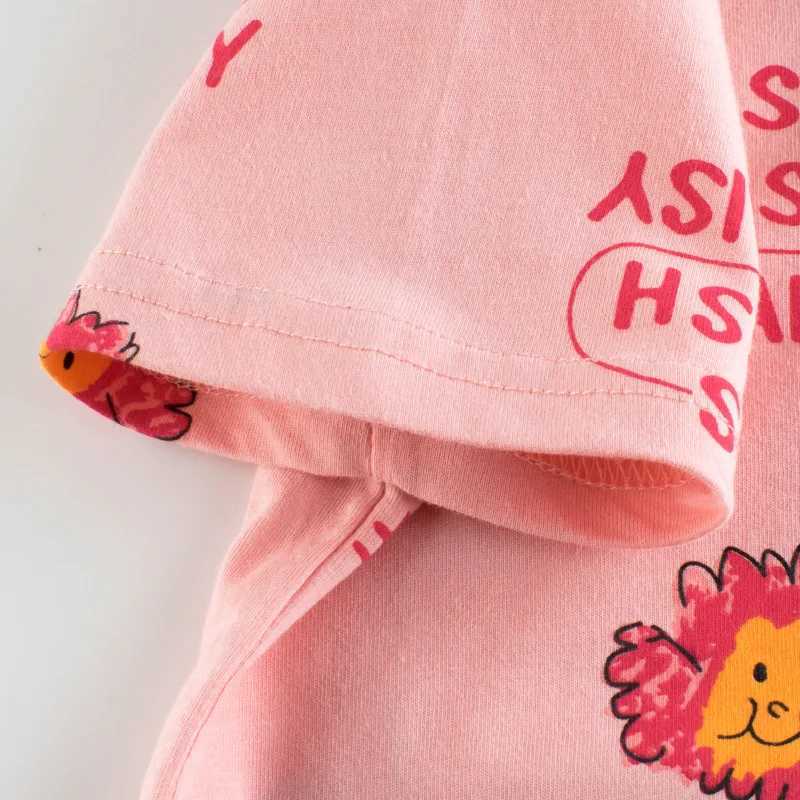 T-shirts 2-8T Flower Girls T Shirt Cotton Toddler Kid Baby Girl Clothes Summer Infant Top Short Sleeve Floral Tshirt Childrens Tee OutfitL24729