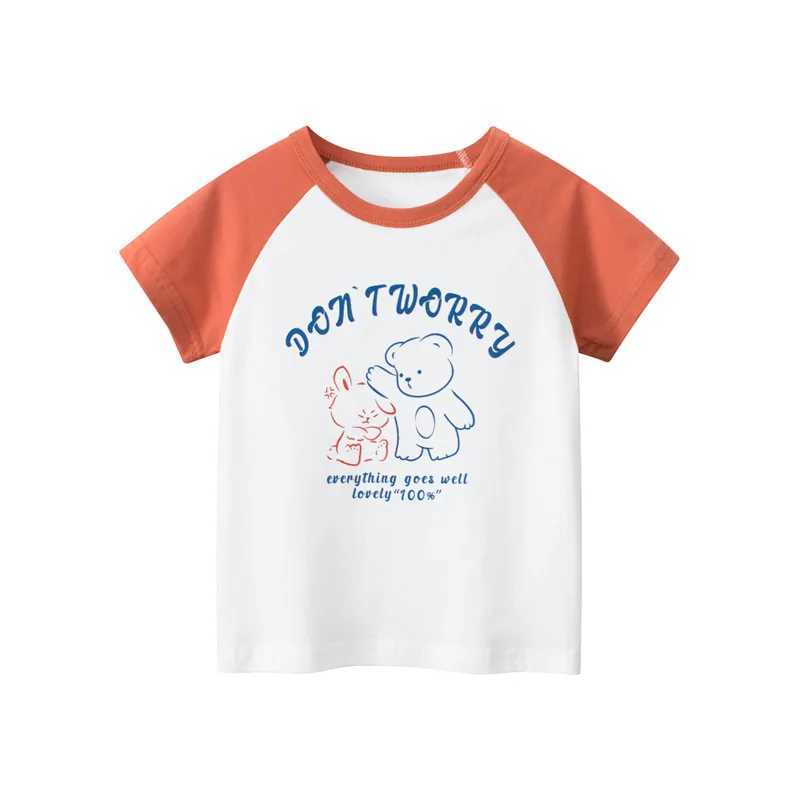 T-shirts 1-9T Toddler Kid Baby Boys Girls Clothes Summer Cotton Top Tee Infant Short Sleeve T Shirt Casual Loose Childrens Tshirt OutfitL24729