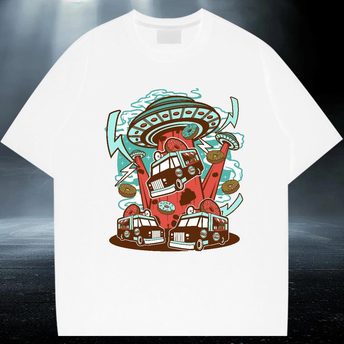 Free Shipping Tshirts 230g Cotton Casual ET Asian Size Crew Neck DIY T-Shirts Clothes