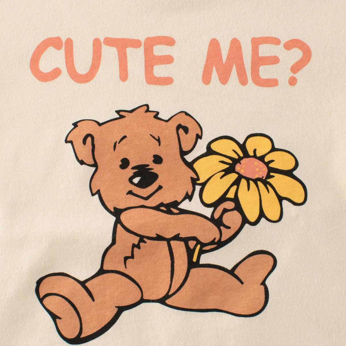 T-shirts 1-9T Bear Print Girls T Shirt Toddler Kid Tshirt Cotton Baby Girl Clothes Summer Infant Top Basic Tee Loose OutfitL24729