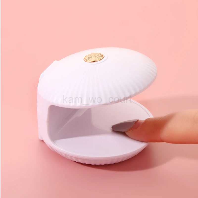 18W Shell Nail Dryer Lamp Mini Single Finger Phototherapy Machine UV Gel Polish Quick Drying Manicure Tools With USBM240729