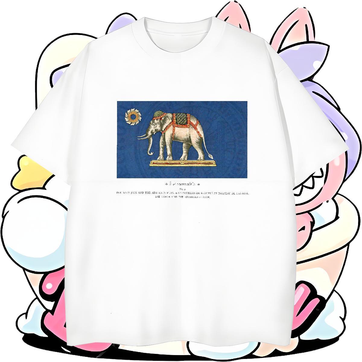 Cool Men Tops Tees 230g 100% Cotton Daily Wear elephant Oversized 3XL 4XL Short Sleeve O-Neck New Man T Shirts Tshirts