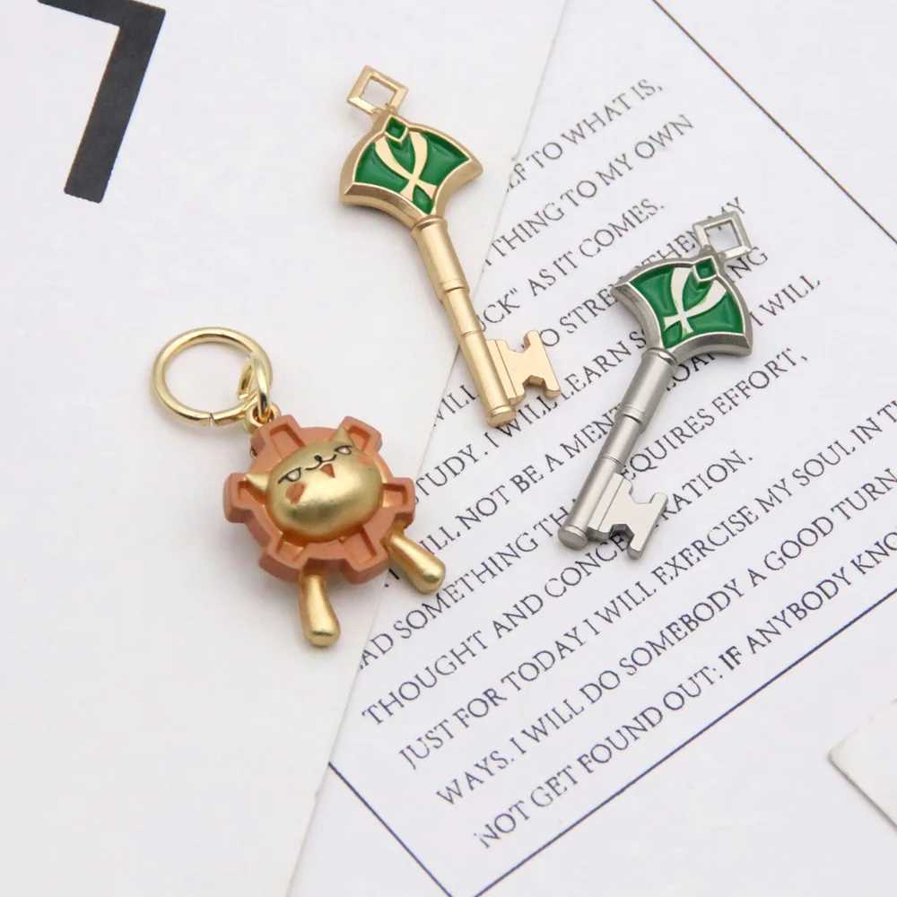 Game Genshin Impact Alhaitham Kaveh Key Keychain Sumeru Kaveh Al Haitham Lion Key Set Keyring Cosplay Accessory PropL240729
