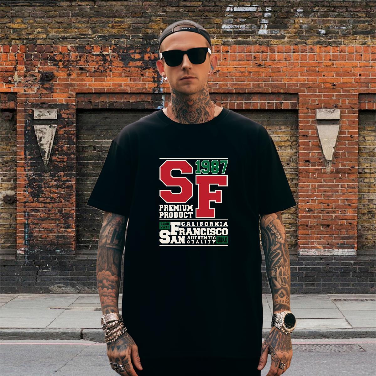 Soft Men Tops Tees 230g 100% Cotton Street Casual letter DIY Logo Oversized Round Neck Short Sleeve Brand T-Shirts for Men Polos