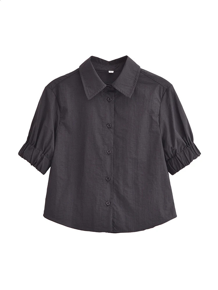 TRAF Women VintageTwo Piece Skirt Set Summer Short Sleeve Shirts Long Casual Matching Suit Outfits 240729