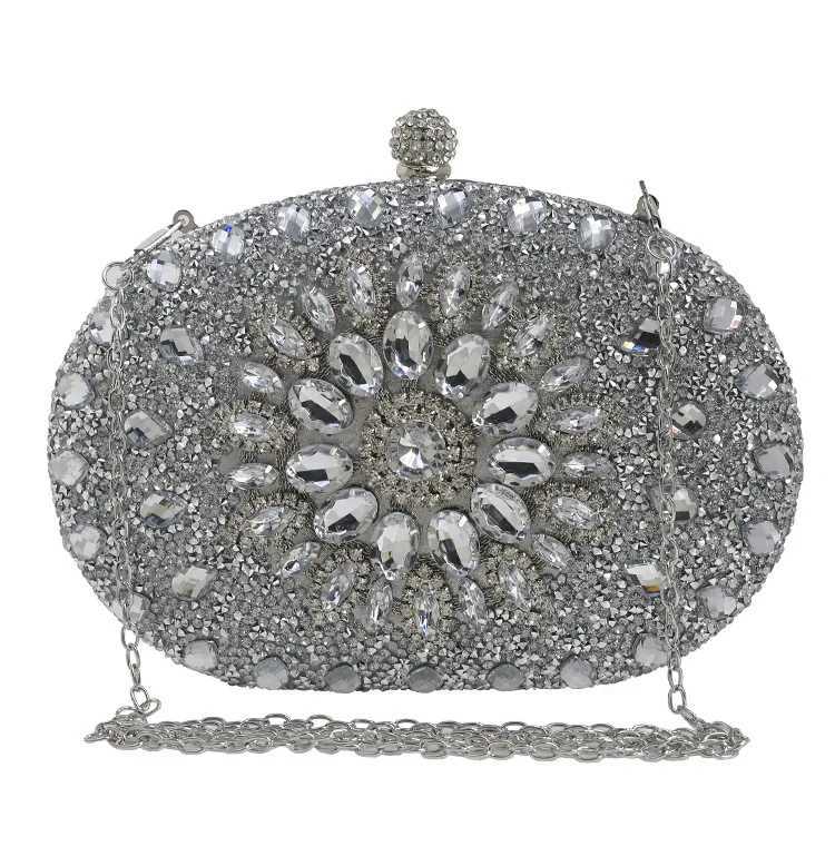 Luxury Crystal Diamond Women Clutch Evening Bag Wedding Crystal Ladies Purse Female Sparkly Wallet for Wedding PartyXJ240729