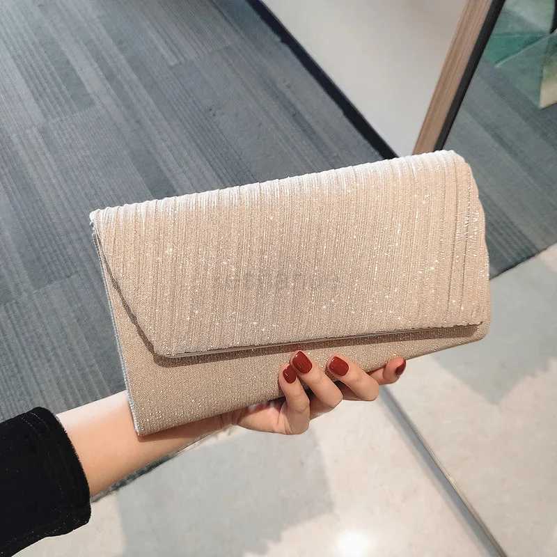 Diamond Evening Clutch Bag for Women Wedding Golden Clutch Purse Shoulder Bag Small Party Handbag with Metal HandleXJ240729