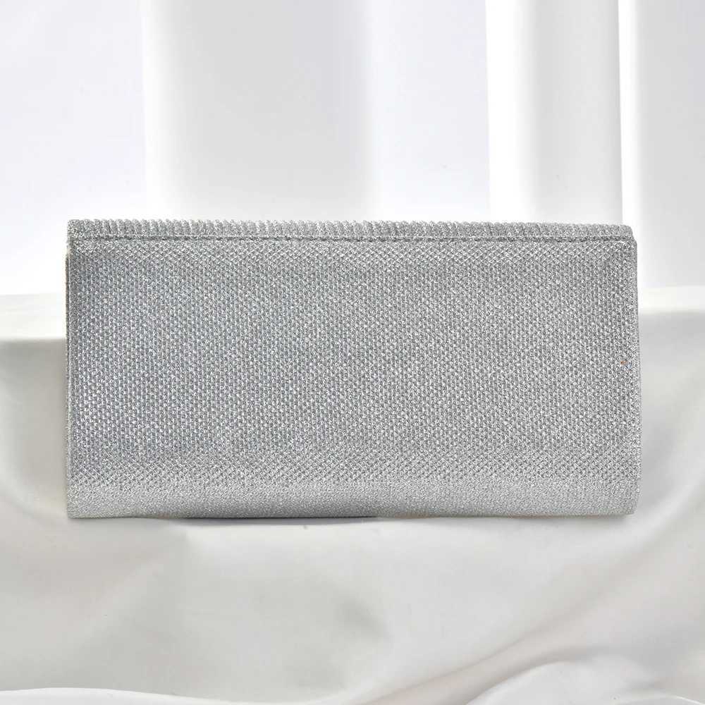 Simple Premium Sparkling Ruffled Diamond Evening Bag Party Dinner Wedding Ladies Clutch bagXJ240729