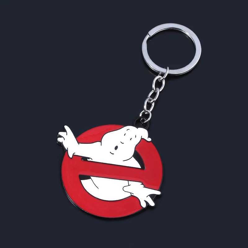 Arrival Ghostbusters Keychain Red Ghostbusters death squads Keyring With Red For Women Men Jewelry ChaveiroL240729