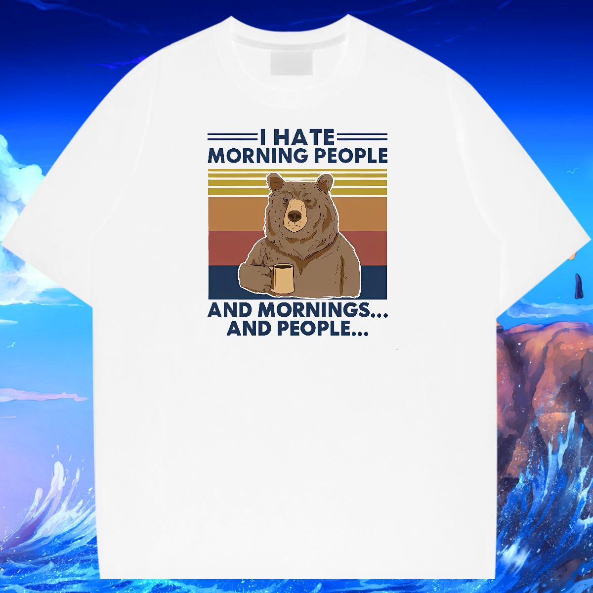 Cool Design Men Tees 230g Cotton Street bear Custom Anime Short Sleeve Soft Fashion Designer Men T Shirts Tee Shirt