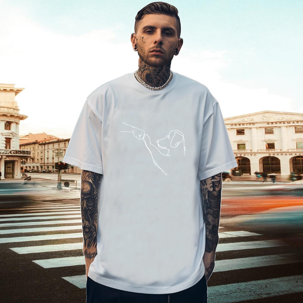 Comfortable Tshirt for Man Woman 100% Cotton 230g Casual Daily Wear letter Plus Size Cartoon O-Neck Short Sleeve New Designer Men T Shirts Tops