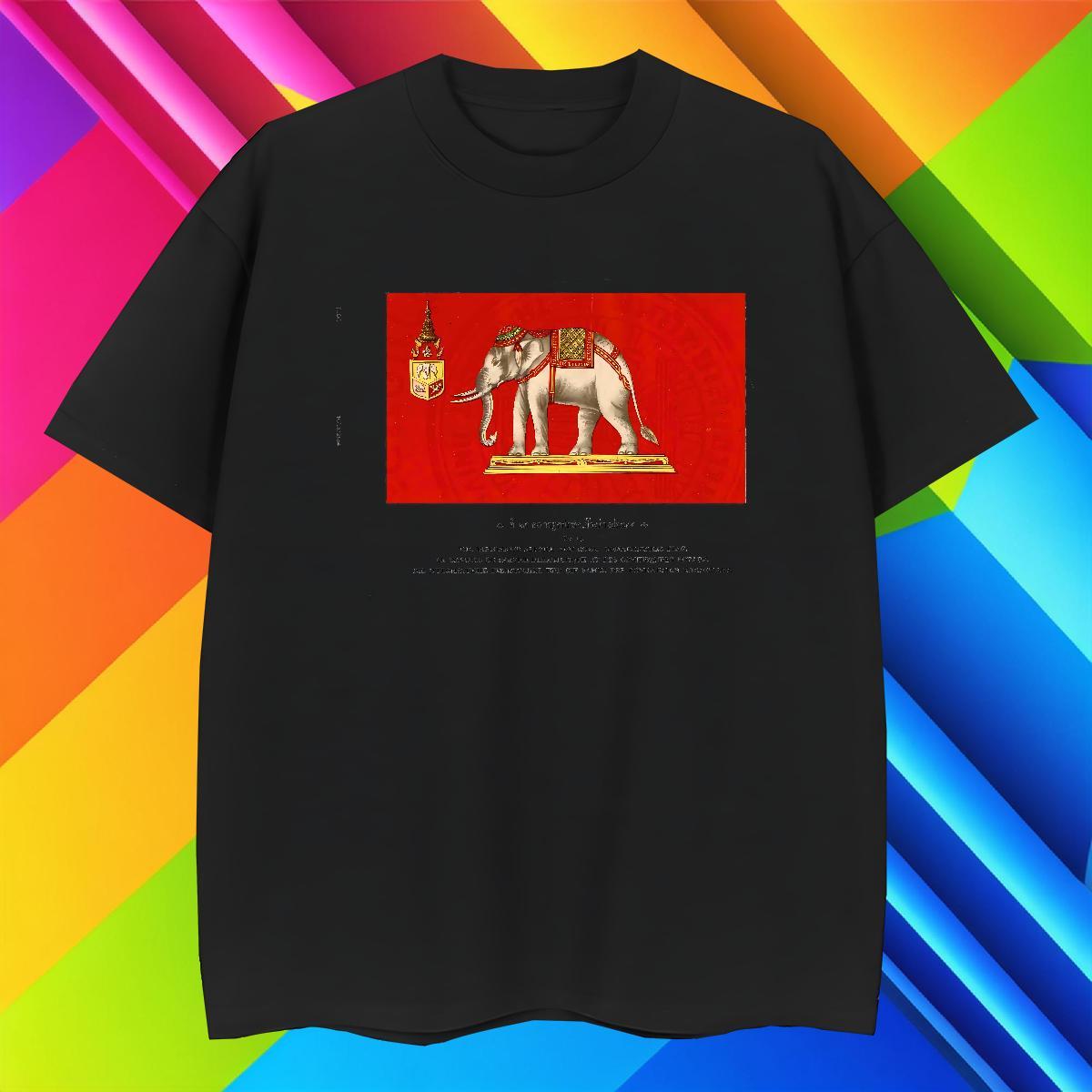 Free Shipping Mens Tshirts 230g Cotton Sports Casual elephant Custom Printing Breathable Short Sleeve 2024 Summer Men T Shirts Wear