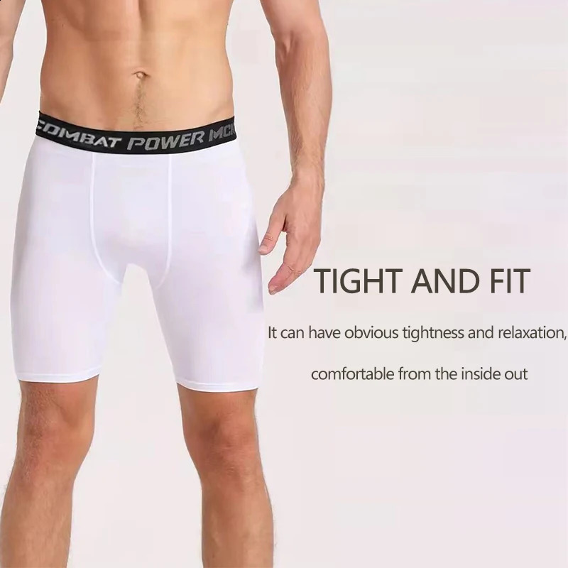 Men Boxers Sports Underwear Underpants Gym Shorts M L XL White Quick-Drying Sweatpants Moisture Absorption Breathable Fitness 240729