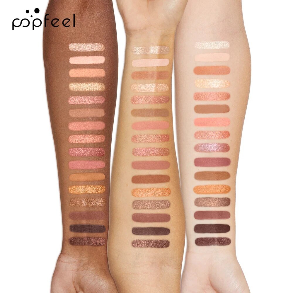 16 Colors Eye Makeup Palette, Matte Shimmer Glitter Metallic Eyeshadow Palette F729-10