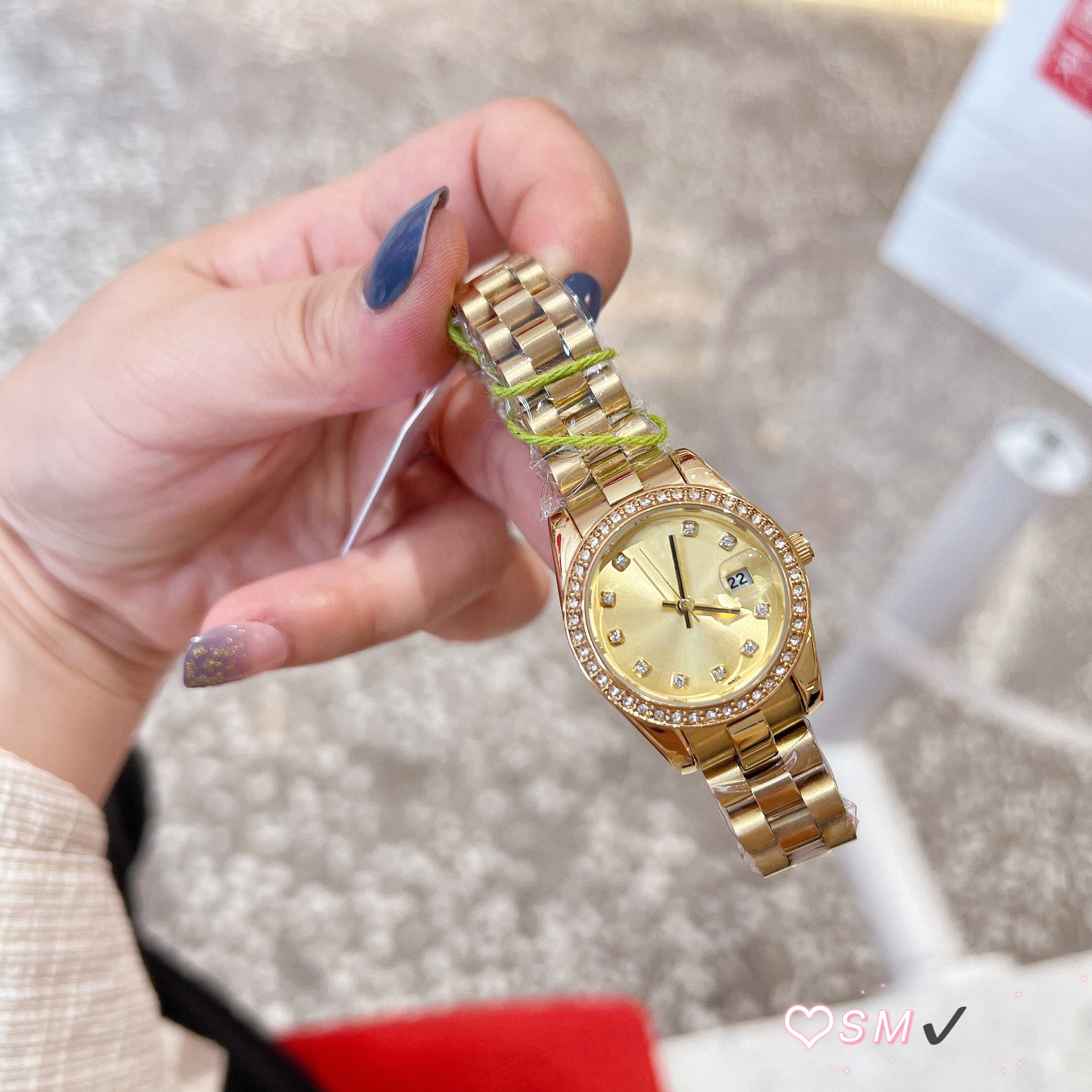 High quality womens watch designer watch 28 mm date women designer gold diamond watch Christmas Mother's Day Gift watches Sapphire montre de luxe R22