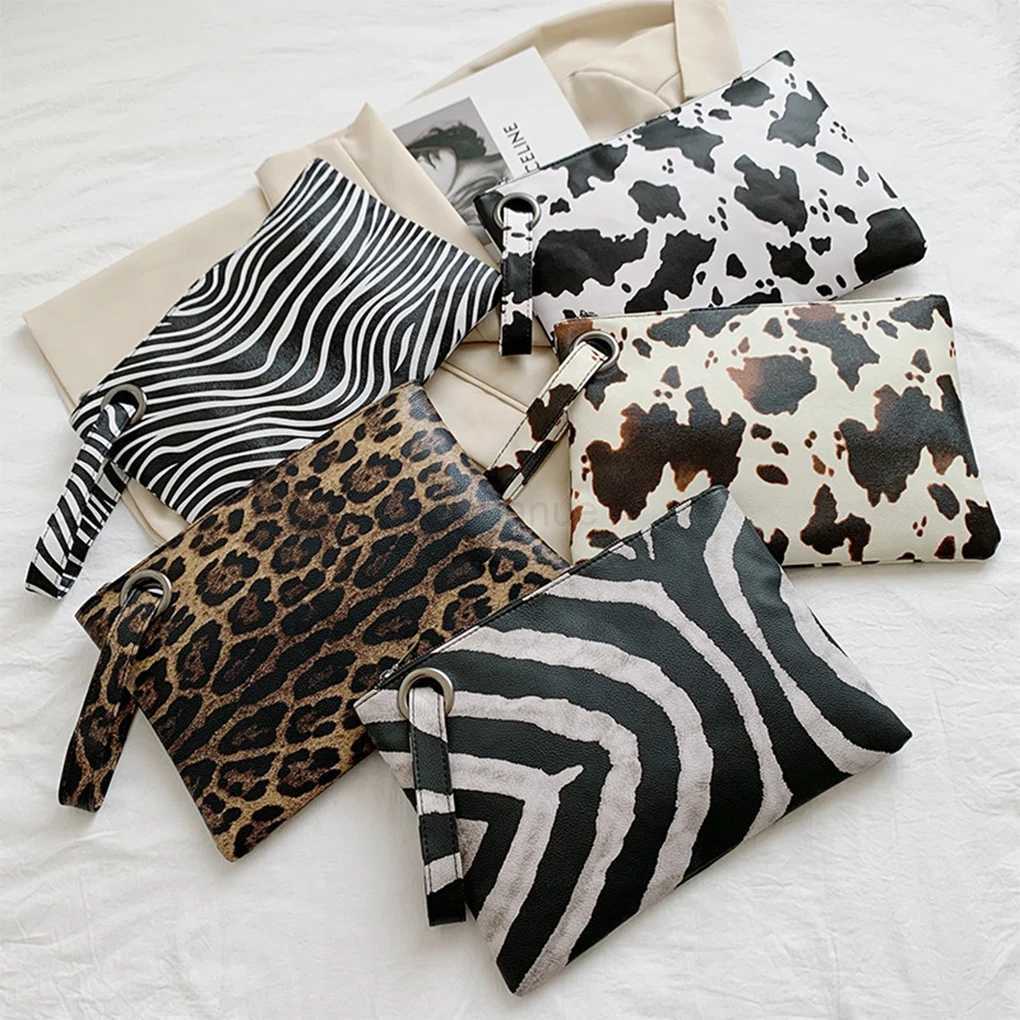PU Sophisticated Clutches For Women Elegant And Handy Durable Timeless Compact Bags For Women Zebra fine grainXJ240729