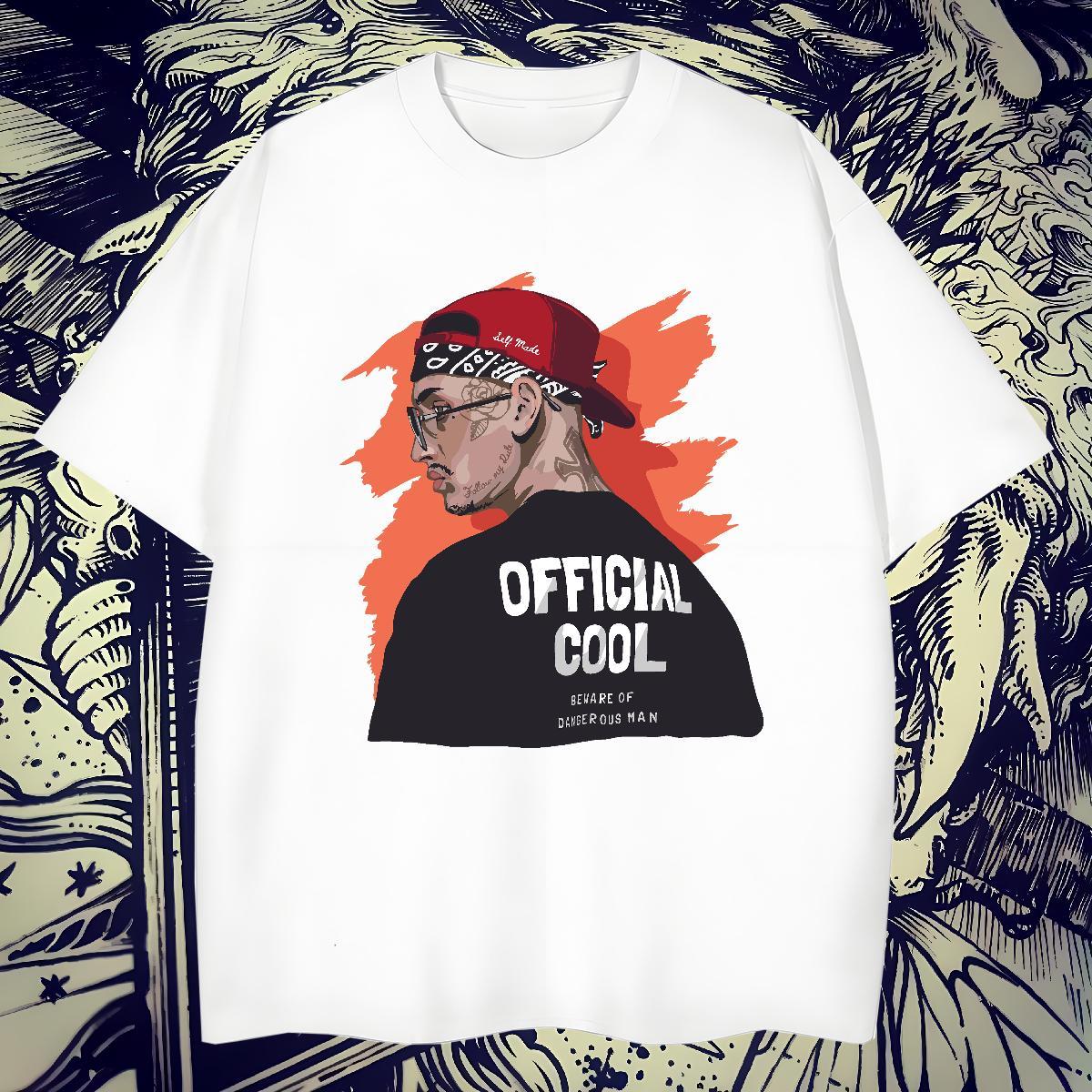 Classic Men Tshirts 230g Cotton Anime Printing Street letter Plus Size Custom Crew Neck Breathable Fashion Casual Men T Shirts Tops