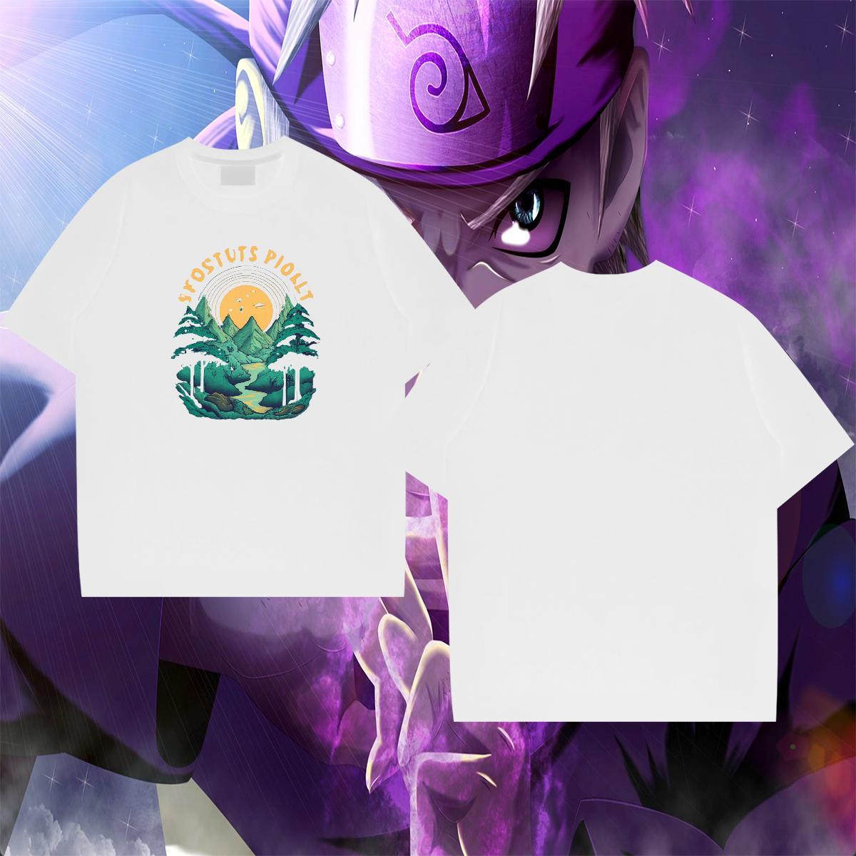 Comfortable Men Tees 230g Pure Cotton Anime Printing Street beach Customized Print O Neck Short Sleeves Designer Men T Shirts Tshirts