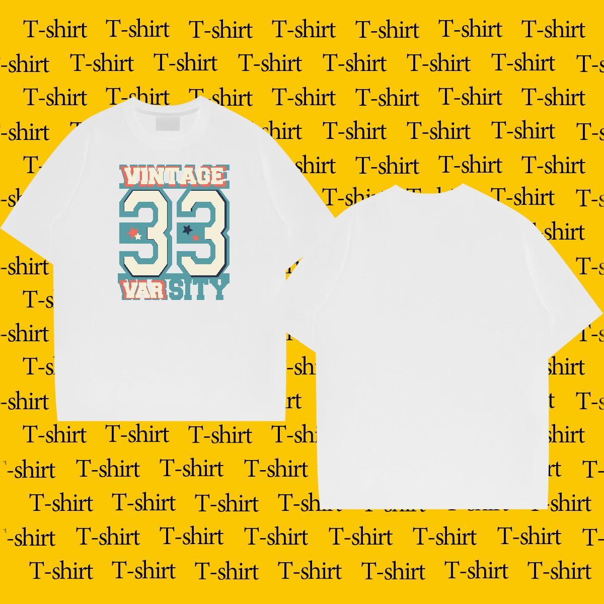 Classic Couples T Shirts 230g 100% Cotton Sports Casual letter Custom Printed O Neck Short Sleeves 2024 Designer T-Shirts for Men Tees Shirts
