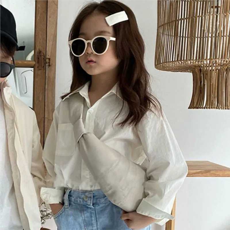 Fashion baby girl boy cotton shirt long sleeved baby toddler shirt spring autumn baby casual clothing 3-16YW240729