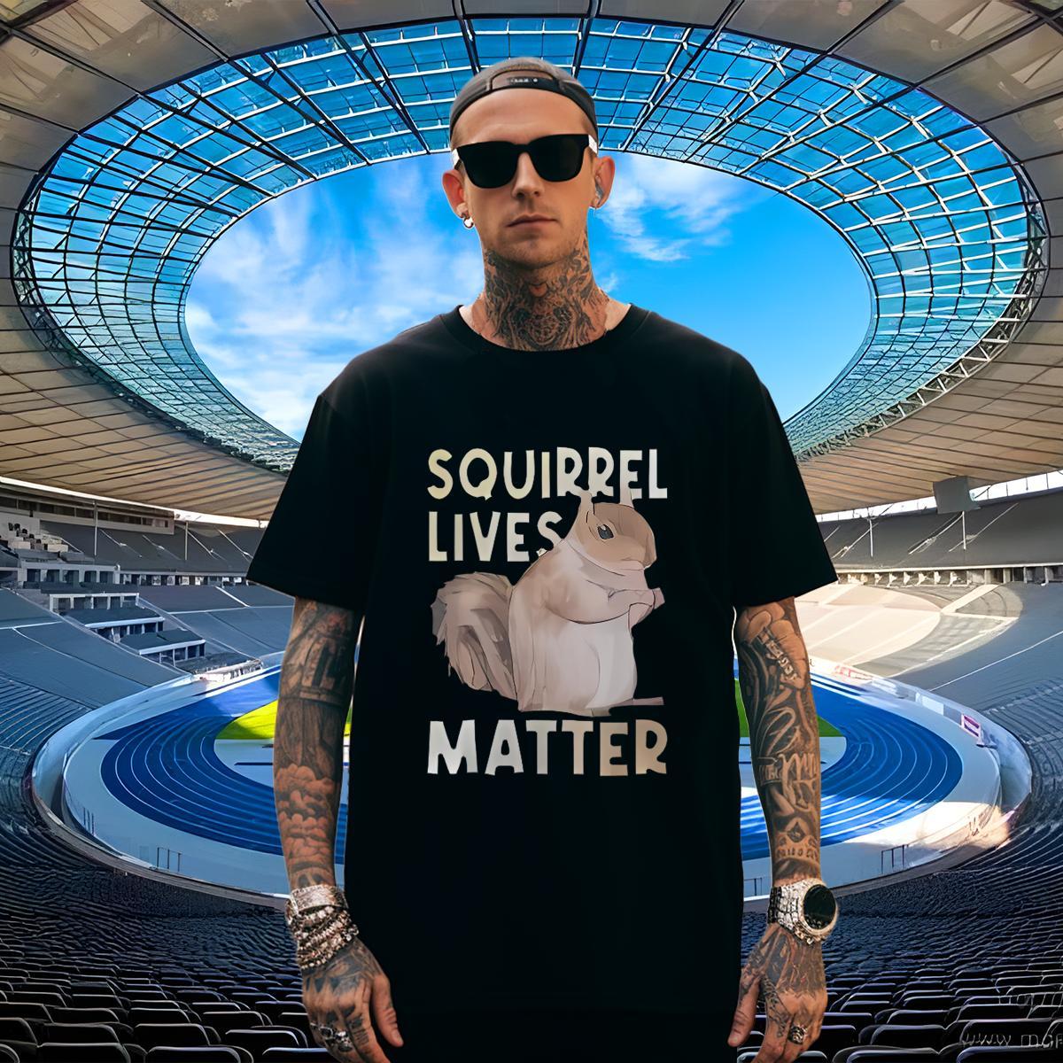 Wholesale Men Tops Tees 100% Cotton 230g Daily Wear squirrel DIY Printed Crew Neck 2024 DIY T Shirt For Man Tops Shirt