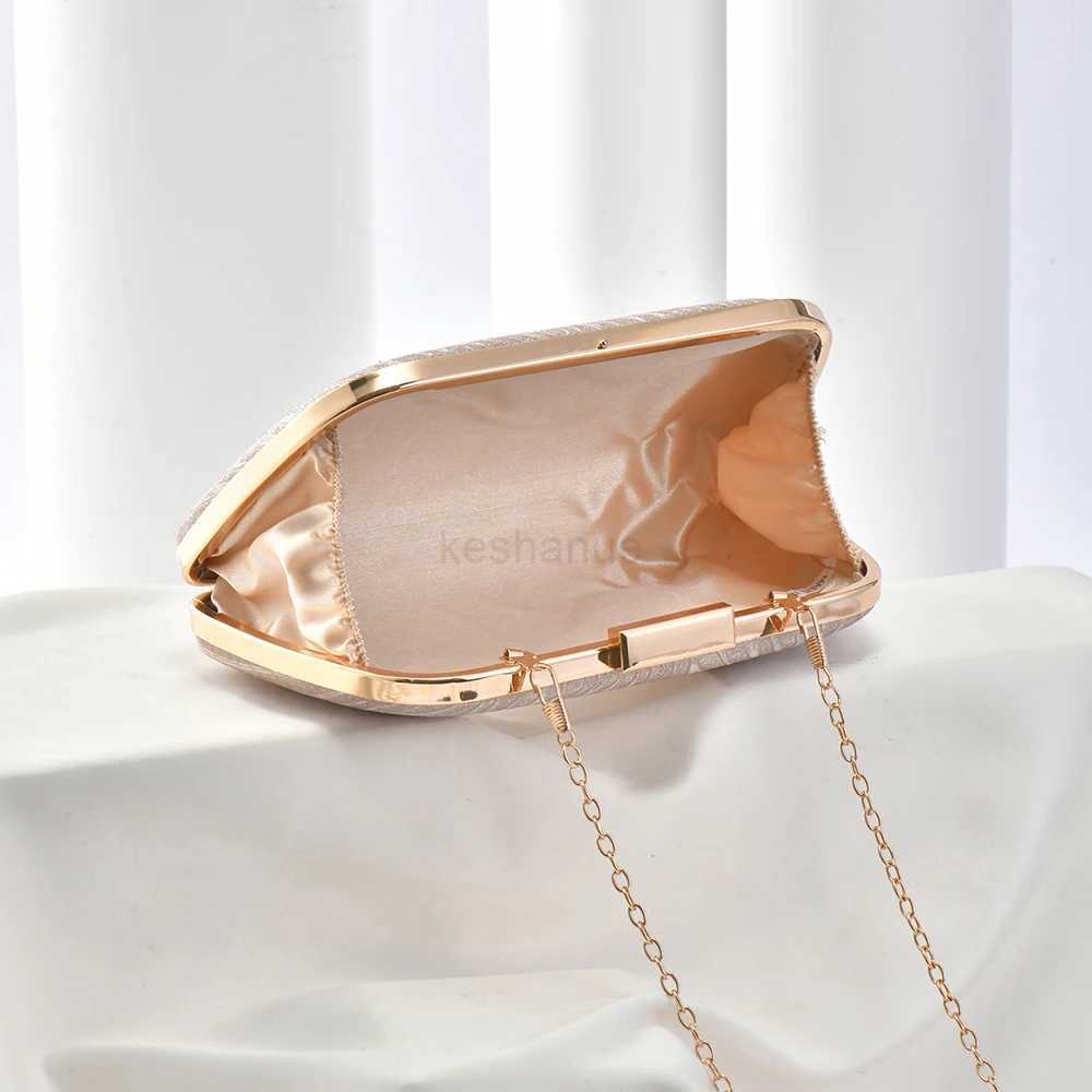 Luxury Patterned Pleated Shiny Evening Gift Bag Party Dinner Wedding Ladies clutch bagXJ240729