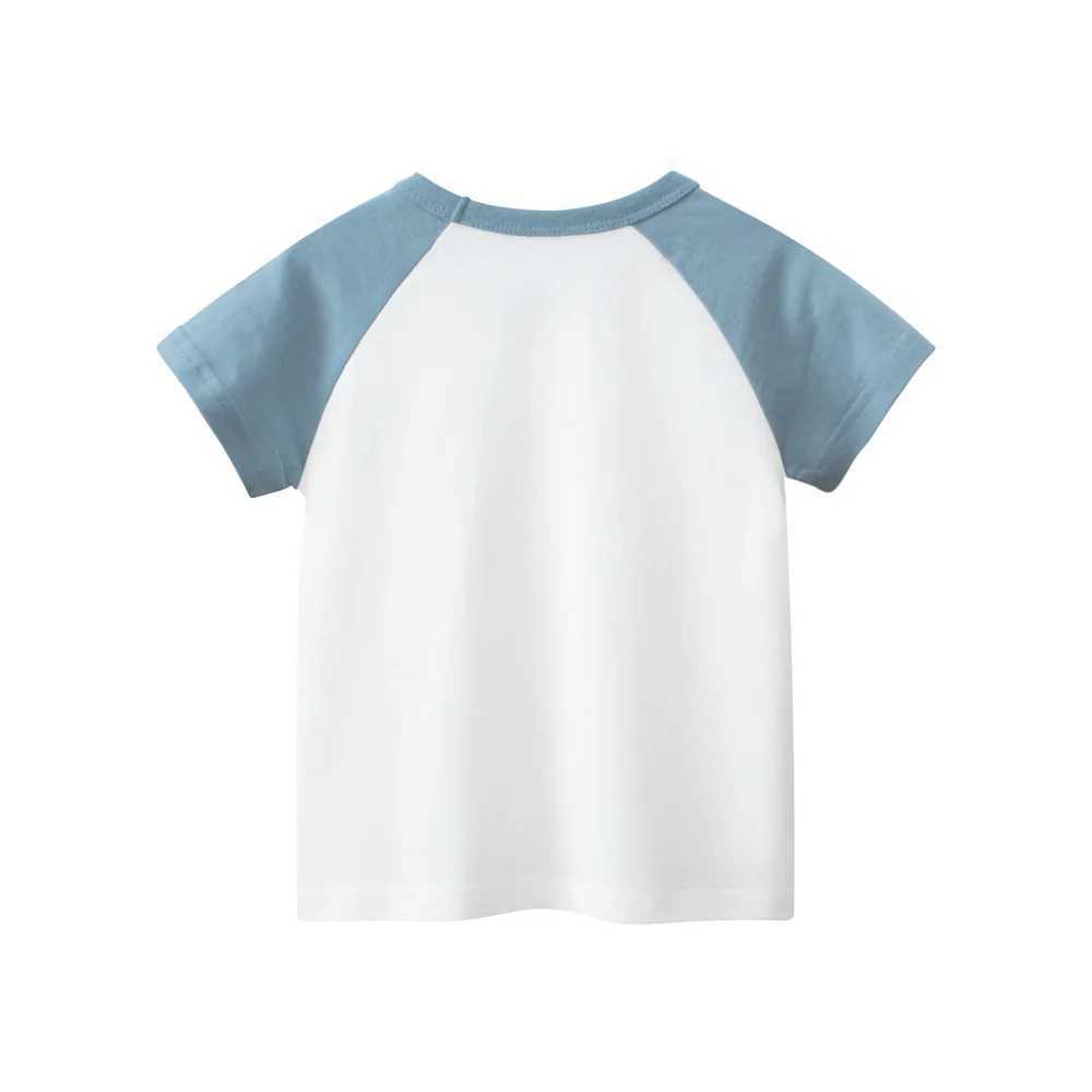 T-shirts 1-9T Dinosaur Boy T Shirt Toddler Kid Tshirt Summer Baby Clothes Short Sleeve Basic Tee Top Casual Infant OutfitL24729