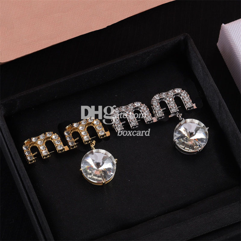 Lady Formal Brooch Pins Trendy Letter Crystal 925 Silver Brooches Breastpin For Party Christmas Gift