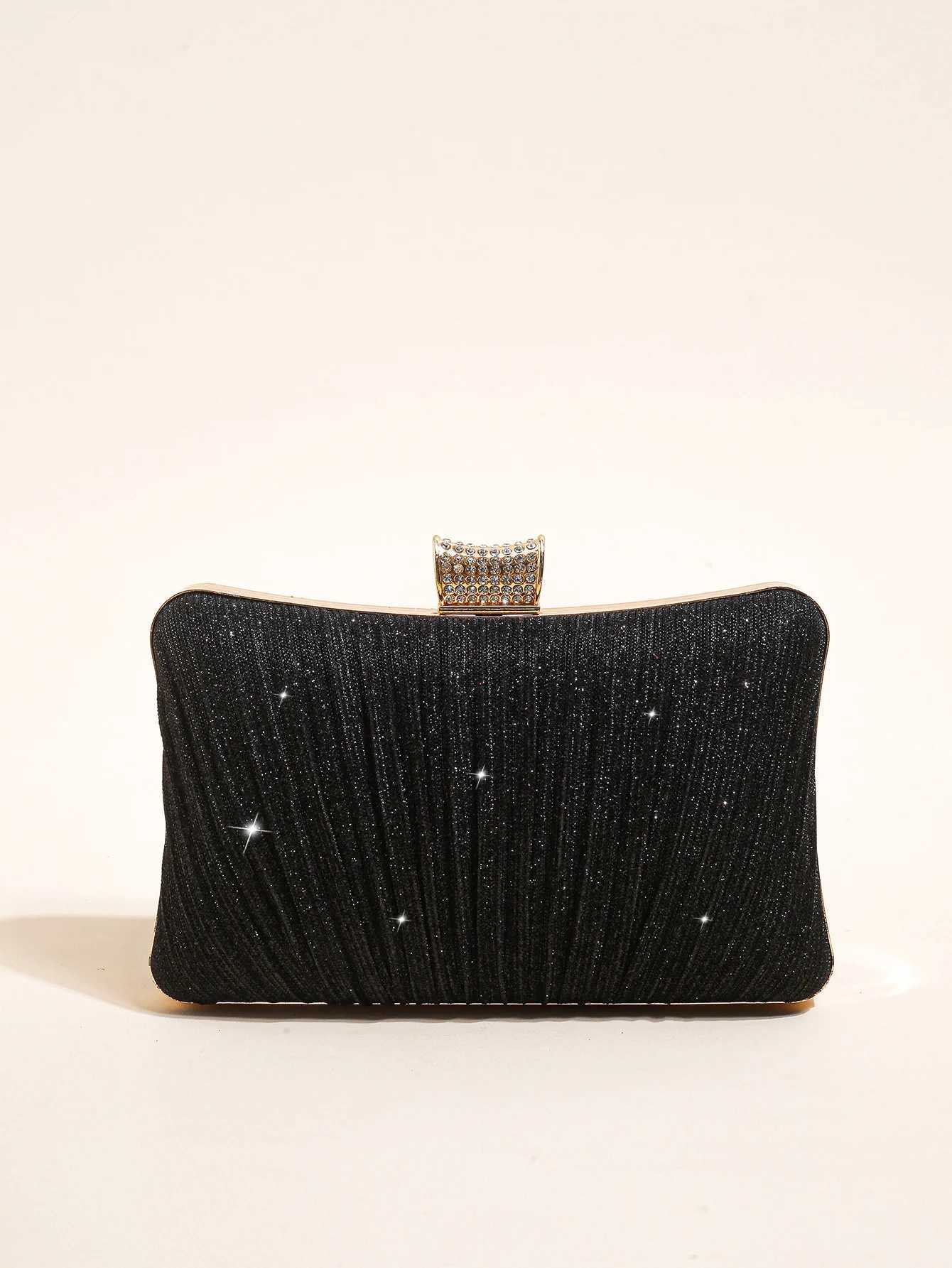 Sparkling Clutch Purses Bride and Bridesmaid Handbag Elegant Detachable Chain Evening Bag for Women Club PartyXJ240729