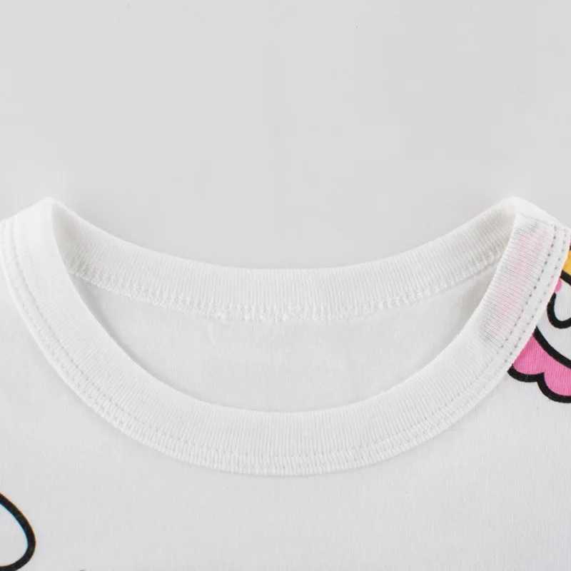 T-shirts 2-8T Toddler Kid Baby Girls Clothes Summer Animal Print Girls T Shirt Cute Sweet Cotton Tshirt Casual Top Tee Children OutfitL24729