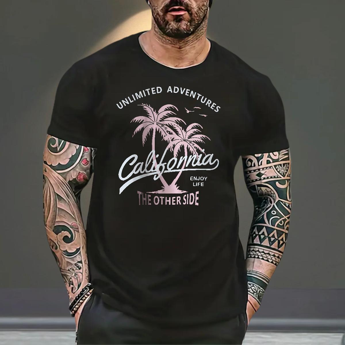 High Quality Men Clothes T-Shirt 230g Cotton Hip Hop tree Customized O-Neck Short Sleeve 2024 New T-Shirts Tees Shirts