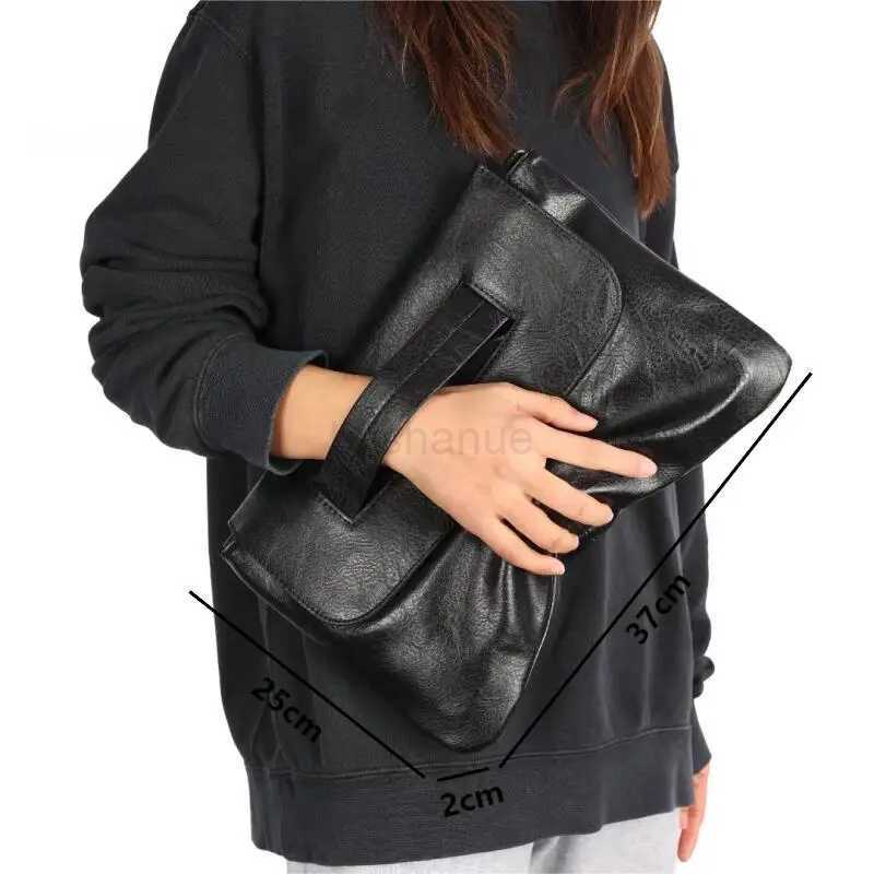 Womens Clutch Bags Solid Color PU Leather Envelope Bags Ladies Commuter Business Large Capacity Handbags Banquet Party BagsXJ240729