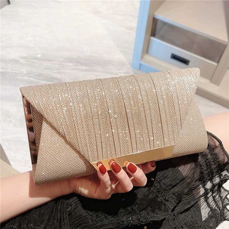 Women Exquisite Evening Bag Party Banquet Glitter Purse Lady Elegant Wedding Clutches Handbag Female Cocktail Chain ShoulderXJ240729