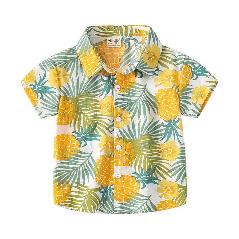 Summer boy soft and comfortable short sleeved shirtW240729