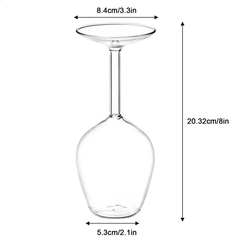Upside Down Wine GlassUnique Red Wine GlassesFunny Gift for Men Women Valentines DayBirthdayAnniversary April Fools Day 240729