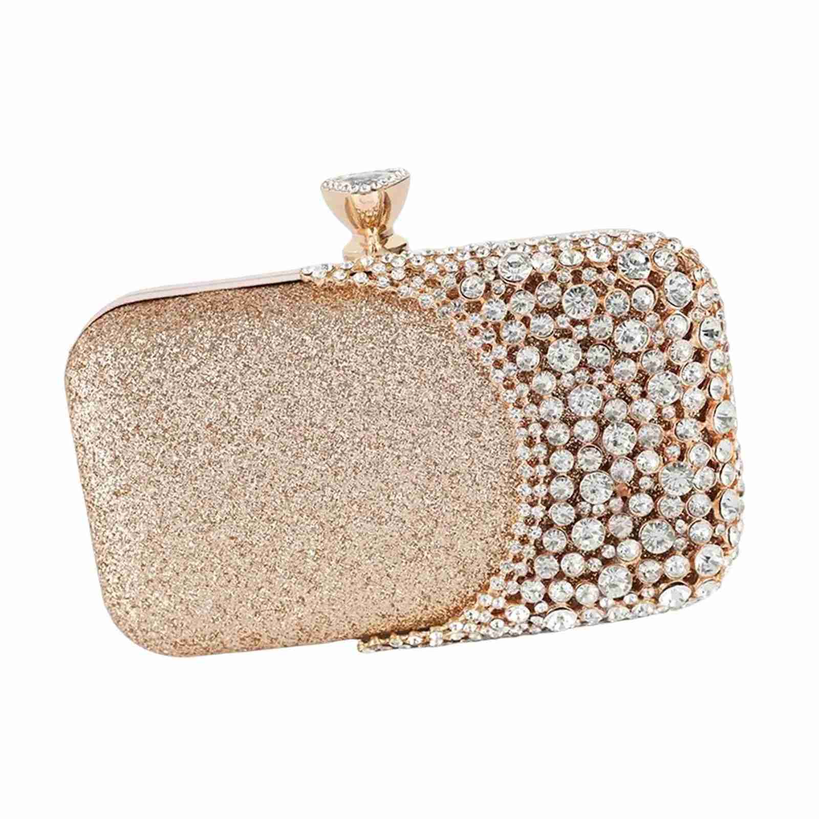 Glitter Bridal Purse Wallet Portable Pouch Versatile Women Evening Bag Clutch for Formal Cocktail Party DinnerXJ240729