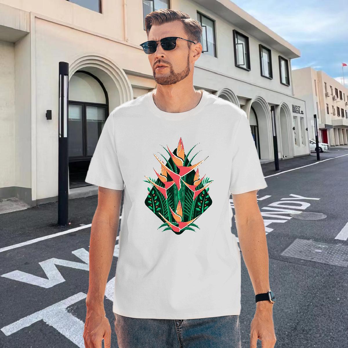 Popular Tshirt for Man Woman 230g 100% Cotton Street wear Hip Hop tree Custom Anime Pure Cotton 2024 T Shirts Men Tops