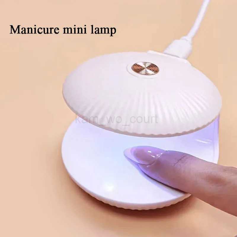 18W Shell Nail Dryer Lamp Mini Single Finger Phototherapy Machine UV Gel Polish Quick Drying Manicure Tools With USBM240729