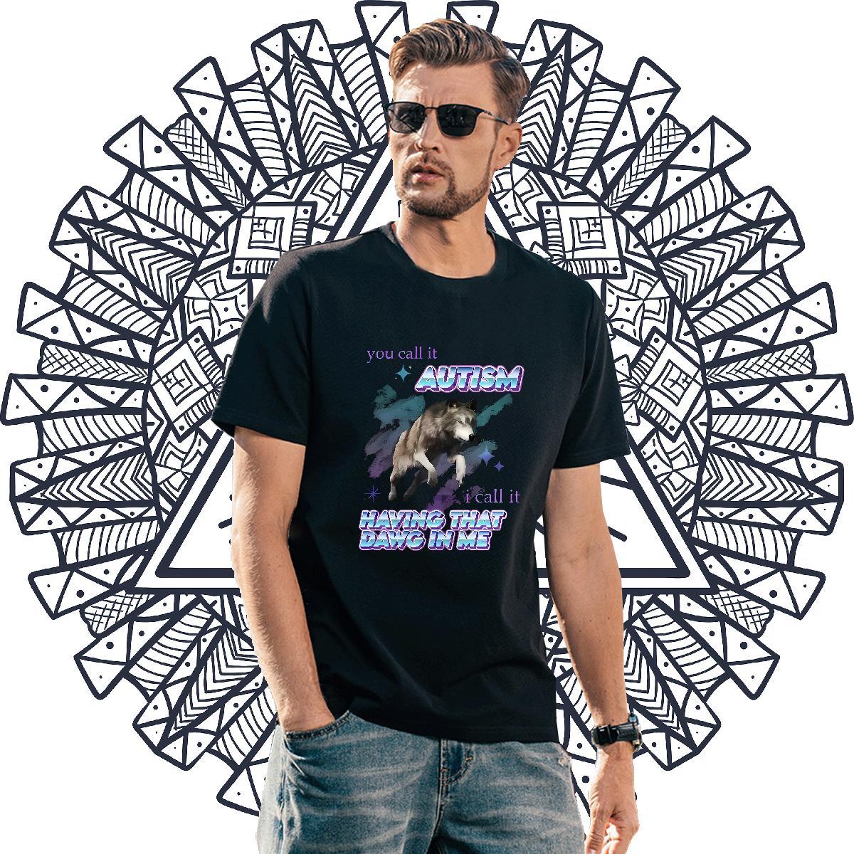 Loose Men Tops Tees 230g Pure Cotton Sports Casual wolf Custom Printed Breathable Short Sleeve Wholesale T shirt Top Tees