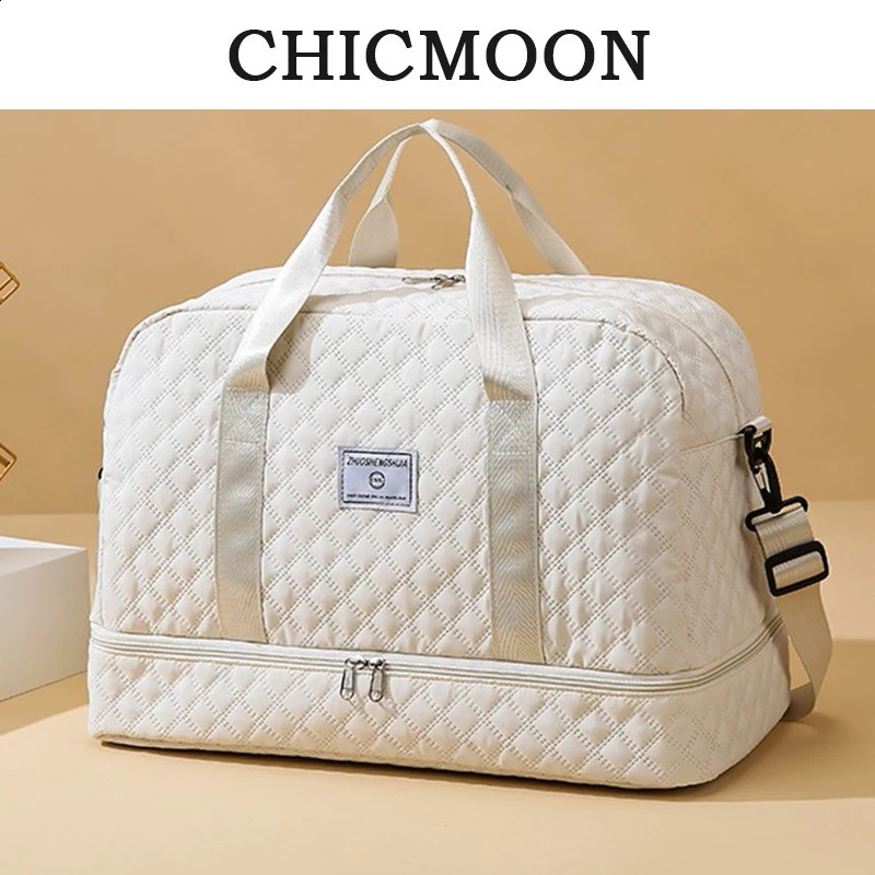 Short Trip Travel Bag Men Women Handbag Large Capacity Luggage Storage Bag Dry Wet Separation Waterproof Sports Fitness Bag 240729