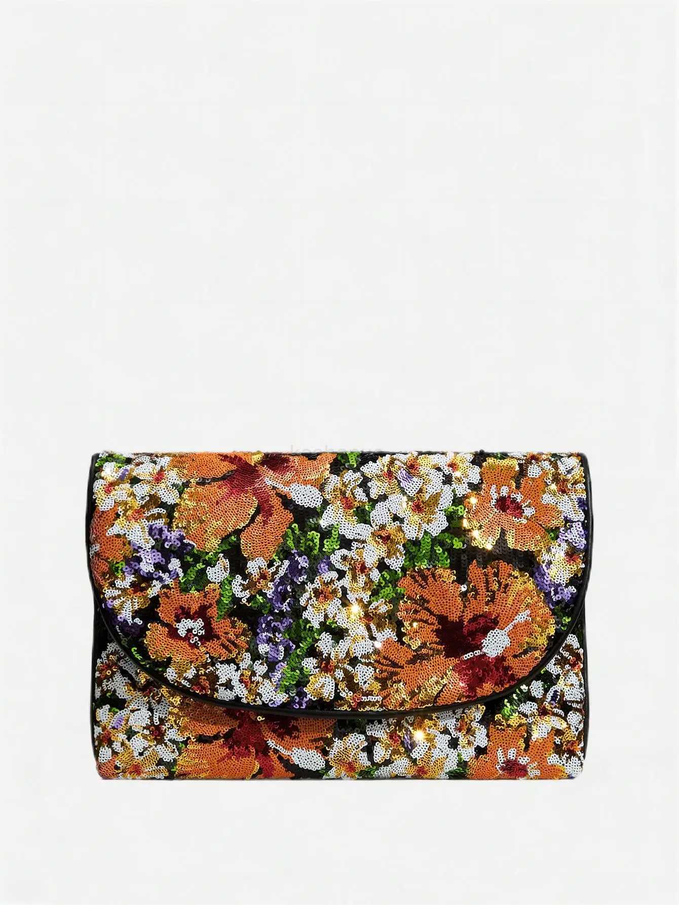 Ladies flip bag with beads and random patterns perfect for weddings dinners parties and datesXJ240729