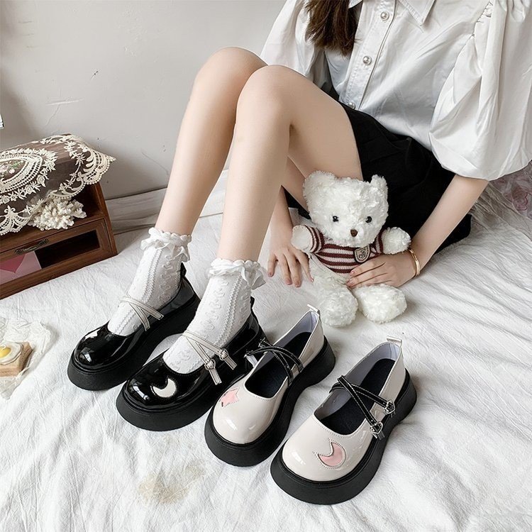 Autumn new buckle star loafers, sweet and cool style Mary Jane shoes