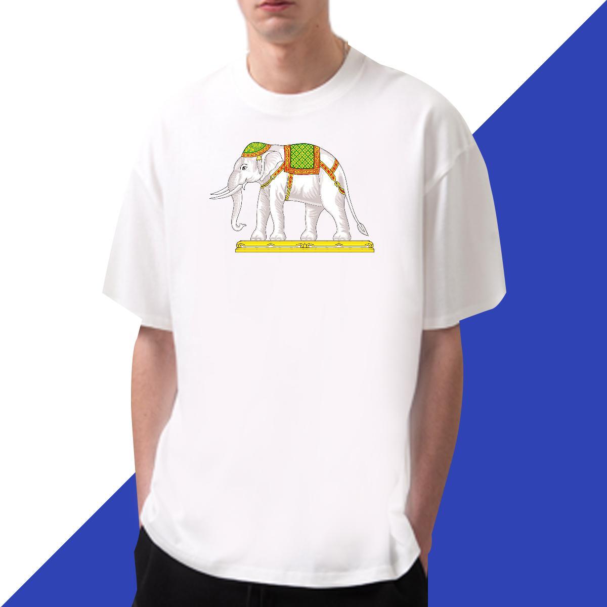 TOP Quality Men Tees 230g Cotton Casual Daily Wear elephant Oversized 3XL 4XL Crew Neck 2024 Designer Man T Shirts Top Tees