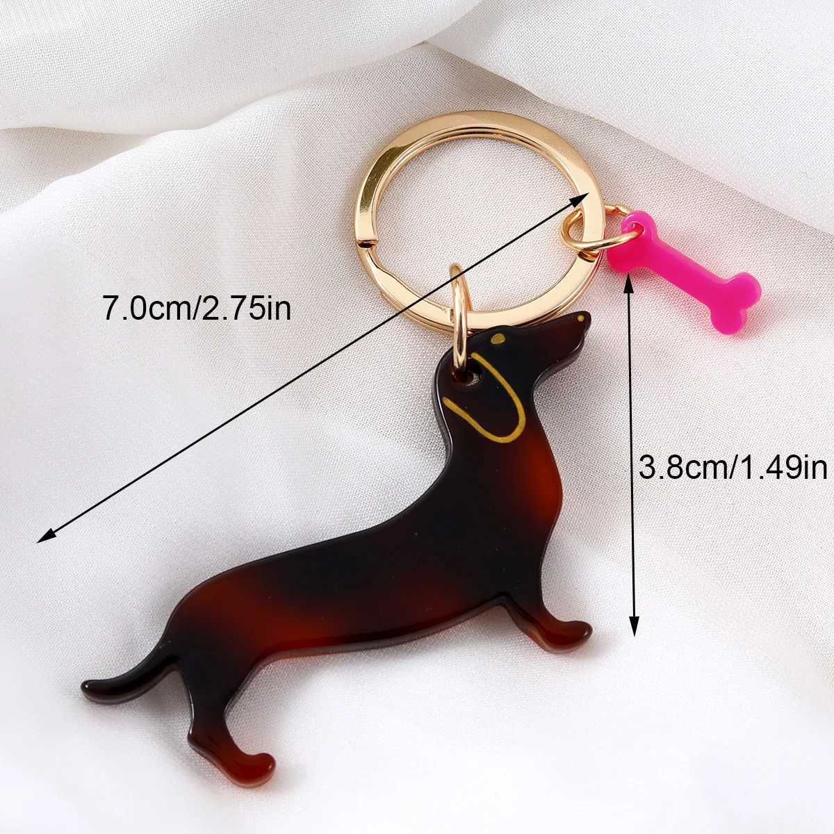 1PC Personalized Black Dog KeychainL240729