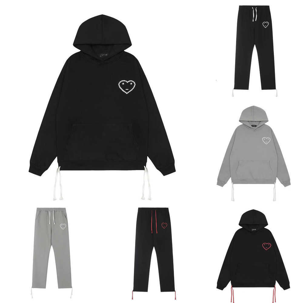 Mens hoodie CARSICKO Designer Sweatshirts Pullover Hooded Tracksuit High Street Carsicko Love Print Loose Casual Suit with Hoodie Sportswear Sports Set xi