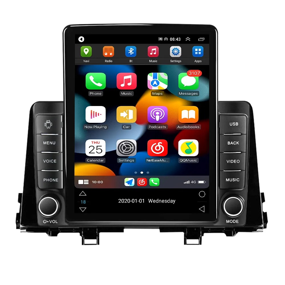 2 DIN Android 13 Car Video Stereo Radio Multimedia Player for KIA PICANTO Morning 2016-2019 Multimedia Stereo GPS BT