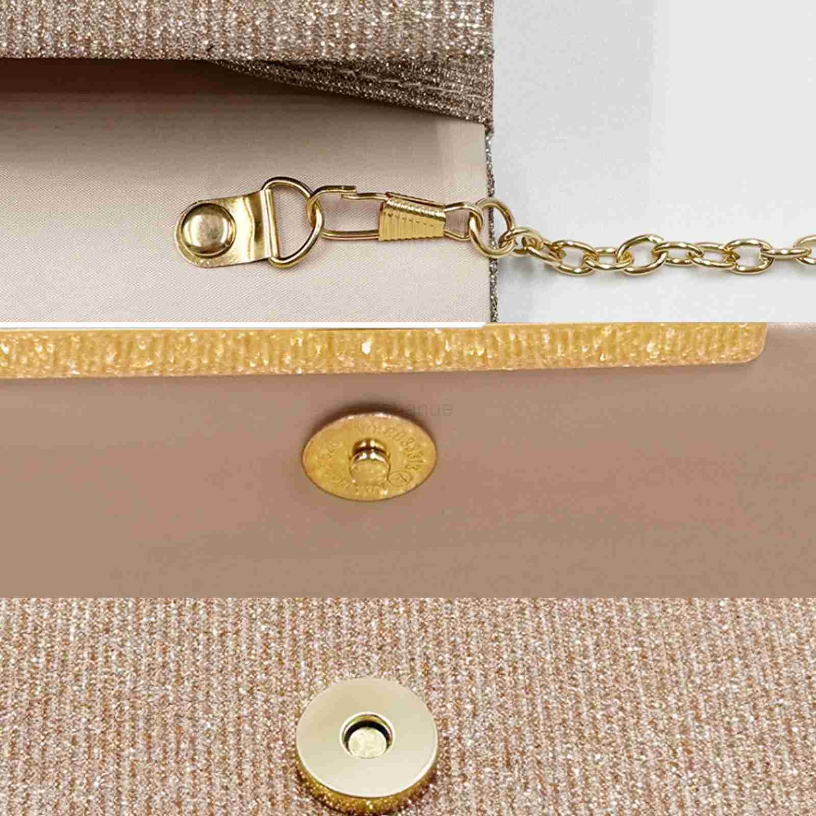 Women Exquisite Evening Clutch Bag Party Banquet Glitter Purse Lady Wedding Clutches Handbag Female Cocktail Chain Shoulder BagXJ240729