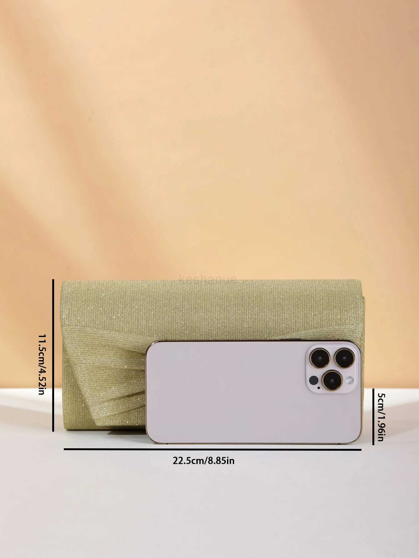 Glamorous Glitter Bling Sequin Luxury Shiny Rhinestone Decor Flap Chain Glitter Square Bag Evening BagXJ240729